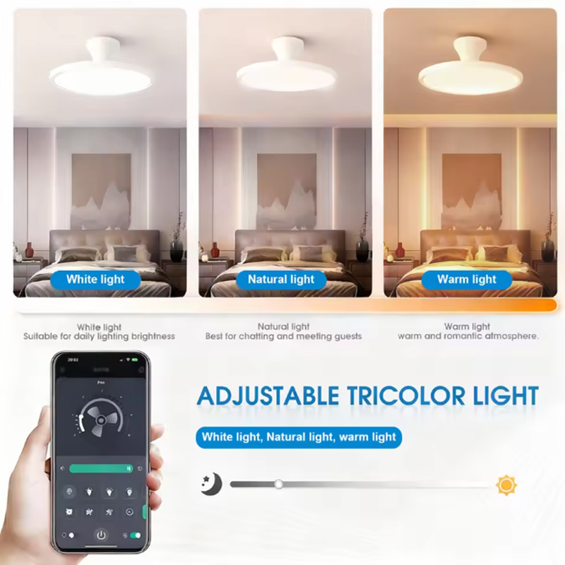 Novo ventilador de teto ultraf - Ceiling Fan Led 3 Blade Modern avaliação e preço