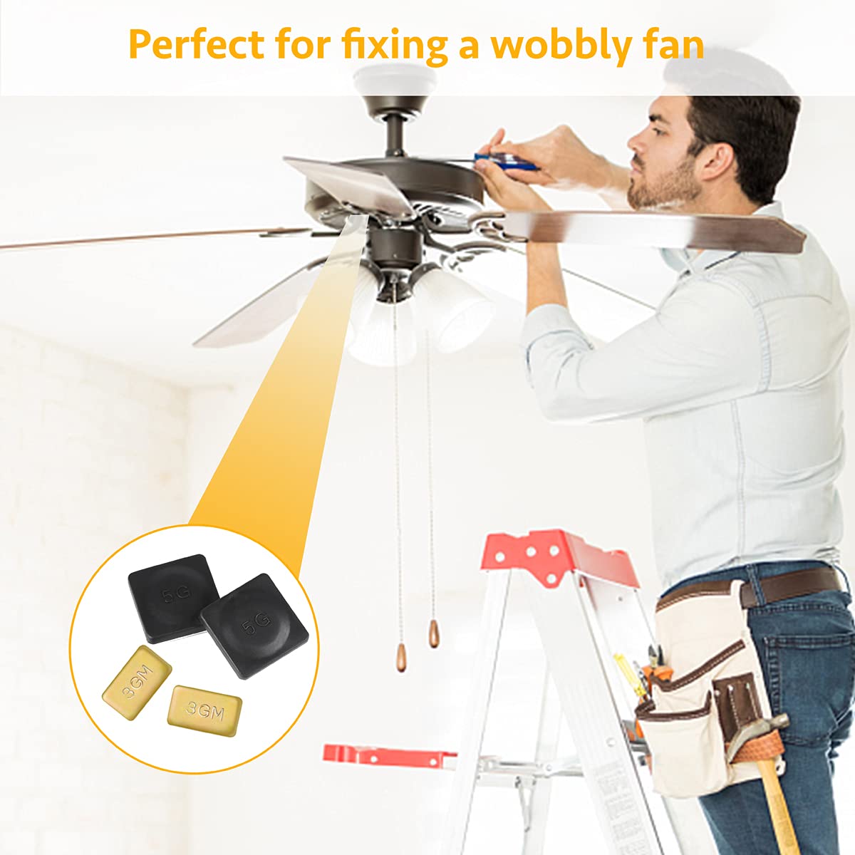 Kit de Balanceamento de Lâmina - Ceiling Fan Blade Balancing Kit avaliação e preço
