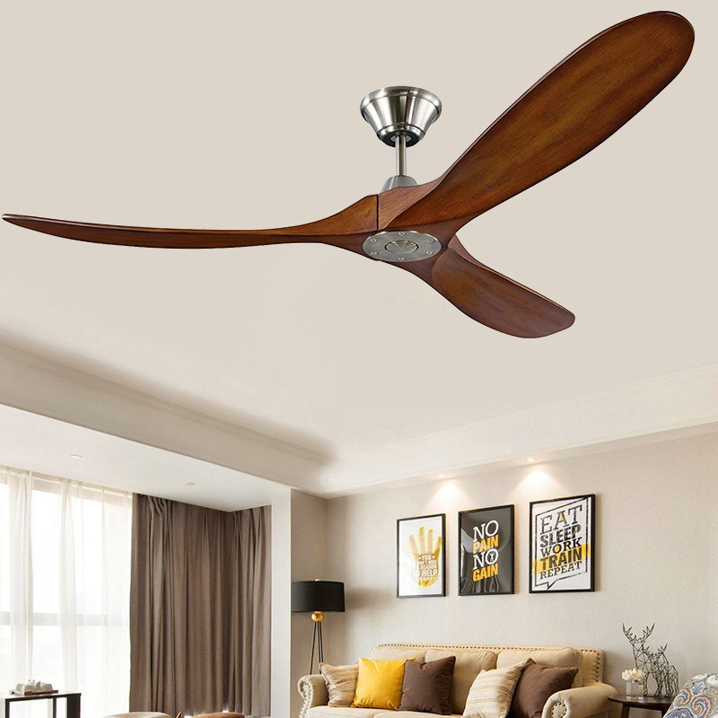 Ventilador de teto de madeira  - Ceiling Fan 60 Inch Industrial avaliação e preço