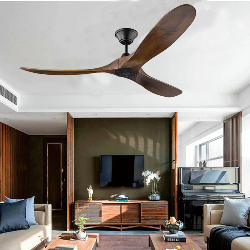 Ventilador de teto de madeira  - Ceiling Fan 60 Inch Industrial avaliação e preço