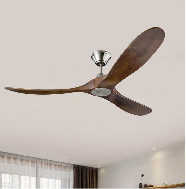 Ventilador de teto de madeira  - Ceiling Fan 60 Inch Industrial avaliação e preço