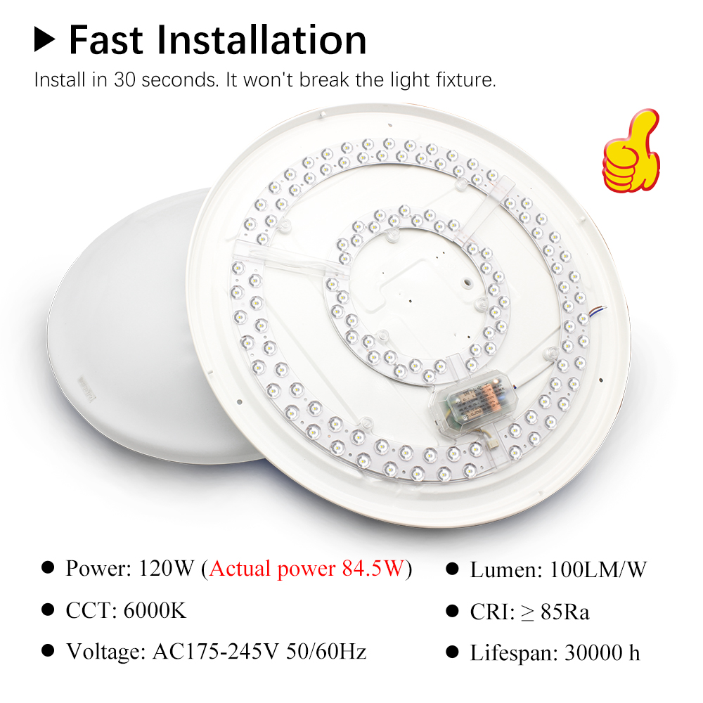 Luzes de teto painel led 220v  - Ceiling Fan Light Kit Replacement avaliação e preço